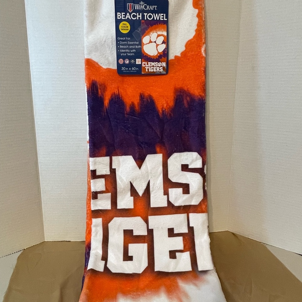 Wincraft Clemson Tigers Orange and Purple Towel